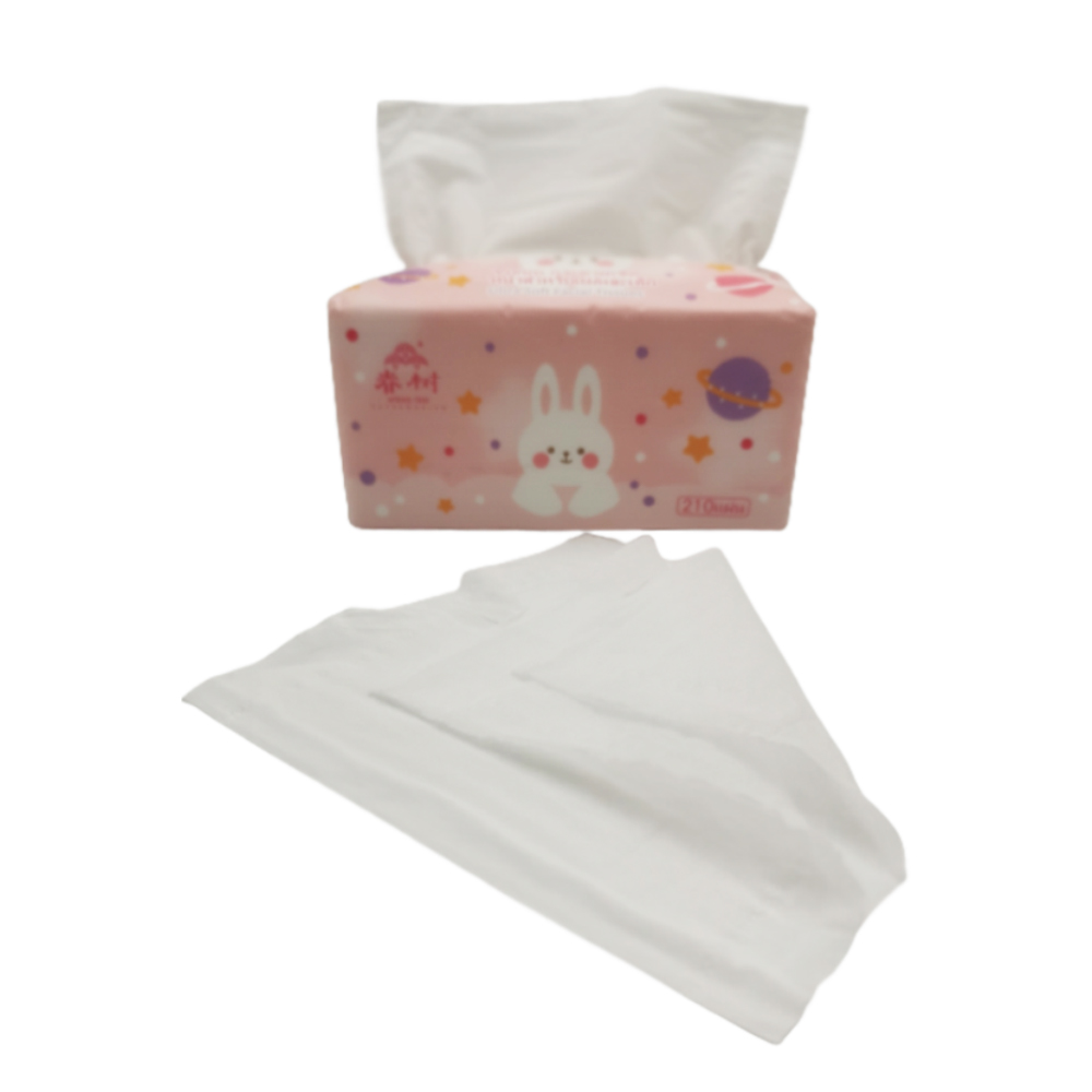 Chinese eco friendly tissue paper custom logo biodegradable facial tissue paper raw material